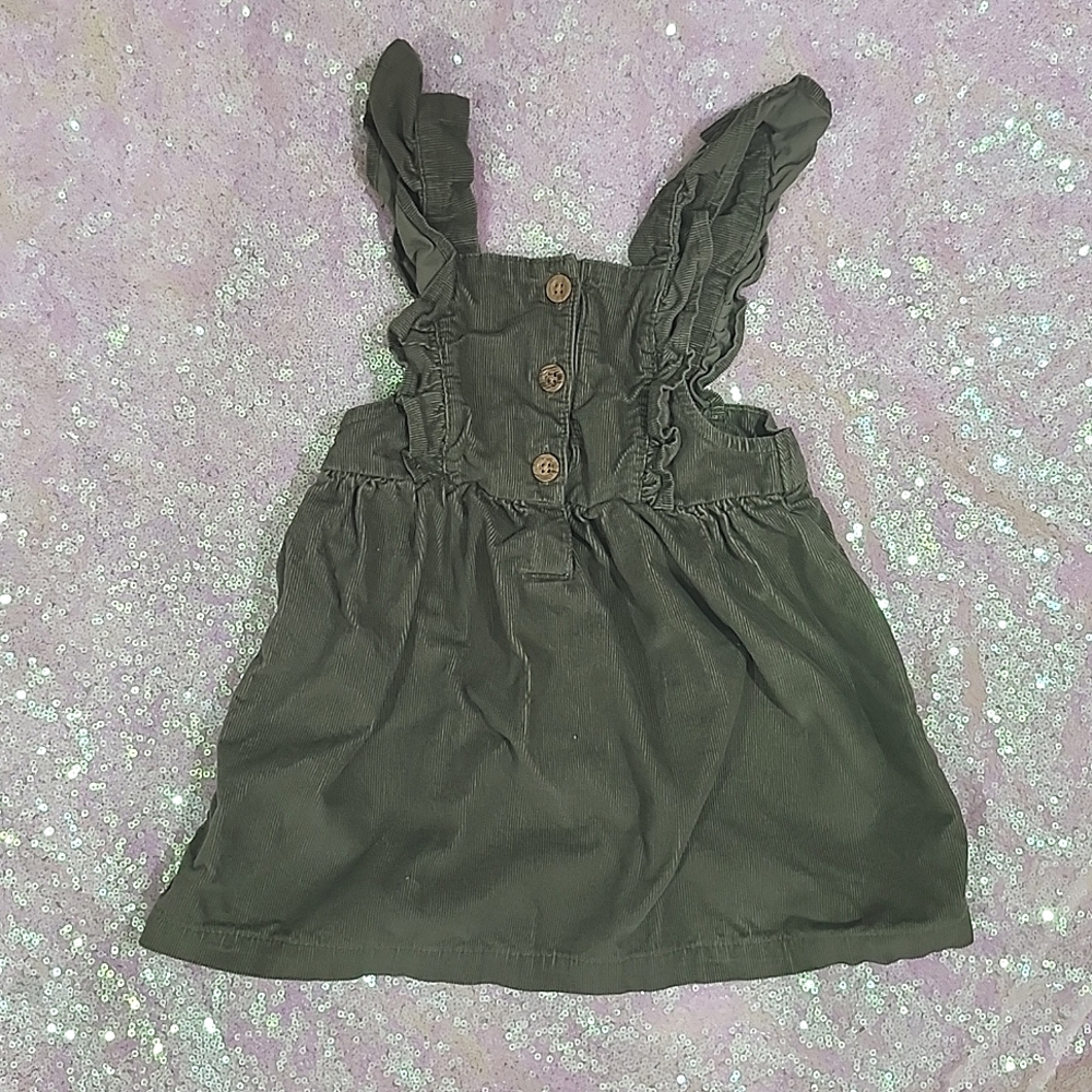 Carter's Infant Toddler Green Dress 12 months!